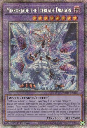Mirrorjade the Iceblade Dragon (Starlight Rare) (PHHY-EN100) - Photon Hypernova 1st Edition Photon Hypernova Yugioh Single  Squirtle Squad Card Shop.