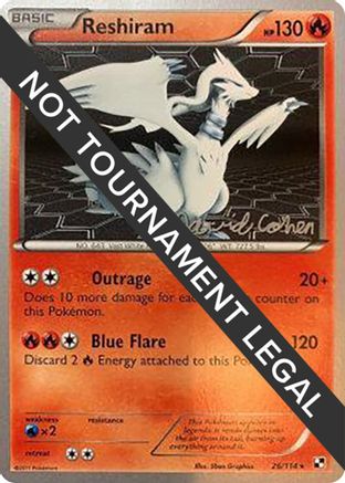Reshiram - 2011 (David Cohen) 026  World Championship Decks - Rare World Championship Decks Pokemon Single  Squirtle Squad Card Shop.