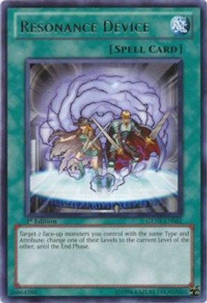 Resonance Device (GENF-EN061) - Generation Force Unlimited Generation Force Yugioh Single  Squirtle Squad Card Shop.