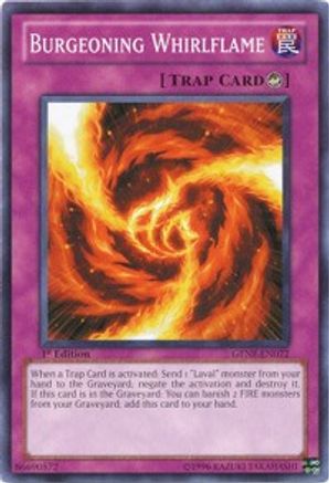 Burgeoning Whirlflame (GENF-EN072) - Generation Force 1st Edition Generation Force Yugioh Single  Squirtle Squad Card Shop.