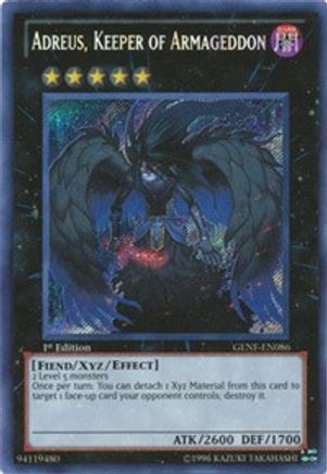 Adreus, Keeper of Armageddon (GENF-EN086) - Generation Force Unlimited Generation Force Yugioh Single  Squirtle Squad Card Shop.