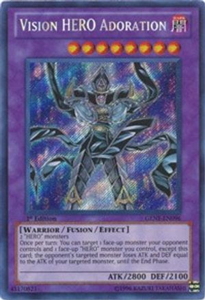 Vision HERO Adoration (GENF-EN096) - Generation Force Unlimited Generation Force Yugioh Single  Squirtle Squad Card Shop.