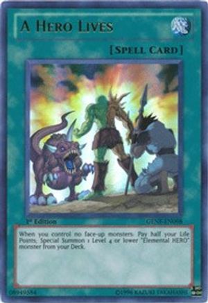 A Hero Lives (GENF-EN098) - Generation Force 1st Edition Generation Force Yugioh Single  Squirtle Squad Card Shop.