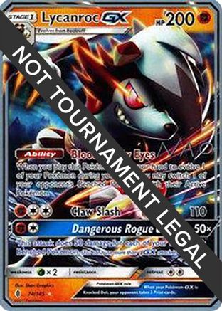 Lycanroc GX - 2018 (Naohito Inoue) 074  World Championship Decks - Ultra Rare World Championship Decks Pokemon Single  Squirtle Squad Card Shop.