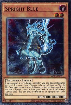 Spright Blue (UTR) (OP21-EN001) - OTS Tournament Pack 21 Unlimited OTS Tournament Pack 21 Yugioh Single  Squirtle Squad Card Shop.