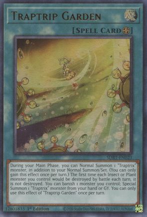 Traptrip Garden (SDBT-EN023) - Structure Deck: Beware of Traptrix 1st Edition Structure Deck: Beware of Traptrix Yugioh Single  Squirtle Squad Card Shop.