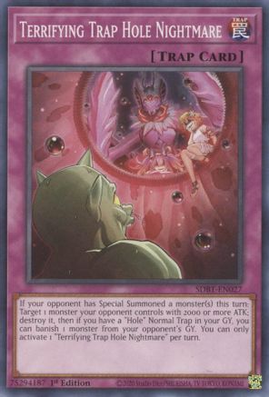 Terrifying Trap Hole Nightmare (SDBT-EN027) - Structure Deck: Beware of Traptrix 1st Edition Structure Deck: Beware of Traptrix Yugioh Single  Squirtle Squad Card Shop.