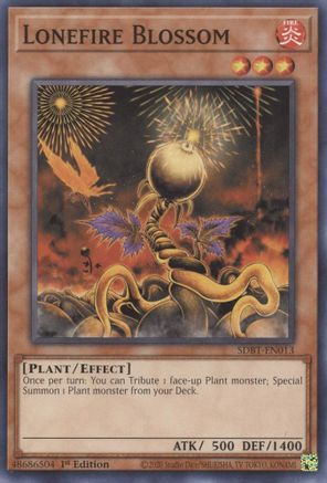 Lonefire Blossom (SDBT-EN013) - Structure Deck: Beware of Traptrix 1st Edition Structure Deck: Beware of Traptrix Yugioh Single  Squirtle Squad Card Shop.