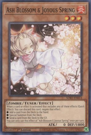 Ash Blossom & Joyous Spring (SDBT-EN014) - Structure Deck: Beware of Traptrix 1st Edition Structure Deck: Beware of Traptrix Yugioh Single  Squirtle Squad Card Shop.
