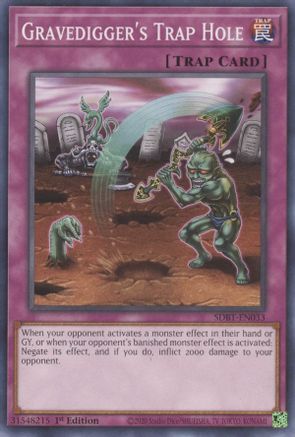 Gravedigger's Trap Hole (SDBT-EN033) - Structure Deck: Beware of Traptrix 1st Edition Structure Deck: Beware of Traptrix Yugioh Single  Squirtle Squad Card Shop.