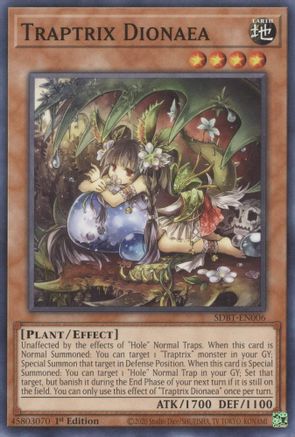 Traptrix Dionaea (SDBT-EN006) - Structure Deck: Beware of Traptrix 1st Edition Structure Deck: Beware of Traptrix Yugioh Single  Squirtle Squad Card Shop.