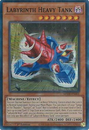 Labyrinth Heavy Tank (MAZE-EN001) - Maze of Memories 1st Edition Maze of Memories Yugioh Single  Squirtle Squad Card Shop.