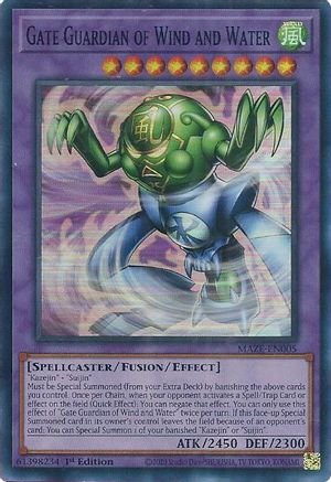Gate Guardian of Wind and Water (MAZE-EN005) - Maze of Memories 1st Edition Maze of Memories Yugioh Single  Squirtle Squad Card Shop.