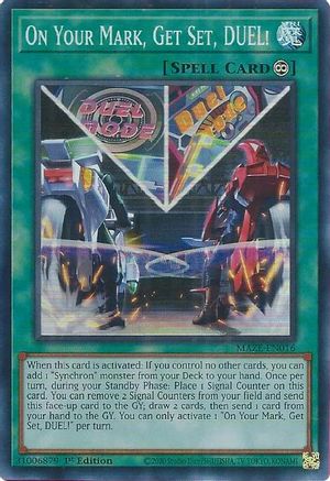 On Your Mark, Get Set, DUEL! (MAZE-EN016) - Maze of Memories 1st Edition Maze of Memories Yugioh Single  Squirtle Squad Card Shop.