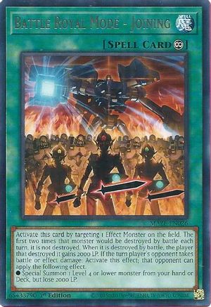 Battle Royal Mode - Joining (MAZE-EN026) - Maze of Memories 1st Edition Maze of Memories Yugioh Single  Squirtle Squad Card Shop.