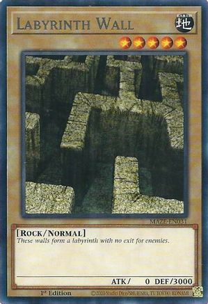 Labyrinth Wall (MAZE-EN031) - Maze of Memories 1st Edition Maze of Memories Yugioh Single  Squirtle Squad Card Shop.