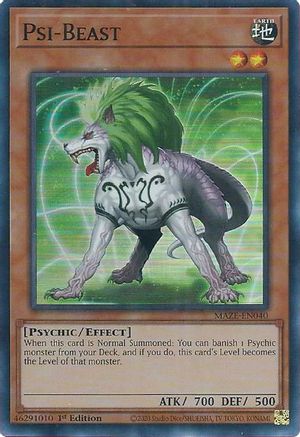 Psi-Beast (MAZE-EN040) - Maze of Memories 1st Edition Maze of Memories Yugioh Single  Squirtle Squad Card Shop.