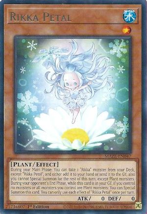Rikka Petal (MAZE-EN047) - Maze of Memories 1st Edition Maze of Memories Yugioh Single  Squirtle Squad Card Shop.