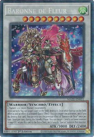 Baronne de Fleur (CR) (MAZE-EN051) - Maze of Memories 1st Edition Maze of Memories Yugioh Single  Squirtle Squad Card Shop.
