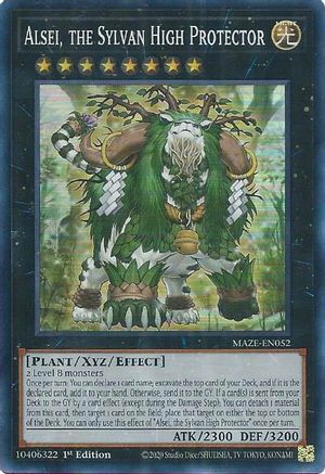 Alsei, the Sylvan High Protector (MAZE-EN052) - Maze of Memories 1st Edition Maze of Memories Yugioh Single  Squirtle Squad Card Shop.