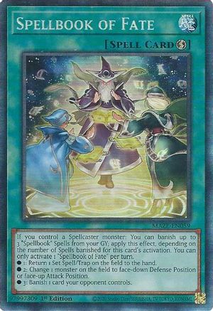 Spellbook of Fate (CR) (MAZE-EN059) - Maze of Memories 1st Edition Maze of Memories Yugioh Single  Squirtle Squad Card Shop.