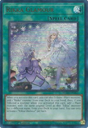 Rikka Glamour (MAZE-EN062) - Maze of Memories 1st Edition Maze of Memories Yugioh Single  Squirtle Squad Card Shop.