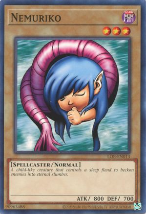Nemuriko (LOB-EN013) - Legend of Blue Eyes White Dragon (25th Anniversary Edition) Unlimited Legend of Blue Eyes White Dragon (25th Anniversary Edition) Yugioh Single  Squirtle Squad Card Shop.