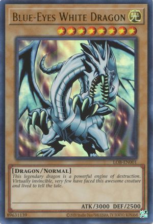 Blue-Eyes White Dragon (LOB-EN001) - Legend of Blue Eyes White Dragon (25th Anniversary Edition) Unlimited Legend of Blue Eyes White Dragon (25th Anniversary Edition) Yugioh Single  Squirtle Squad Card Shop.