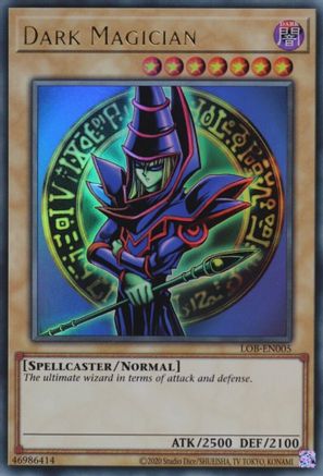Dark Magician (LOB-EN005) - Legend of Blue Eyes White Dragon (25th Anniversary Edition) Unlimited Legend of Blue Eyes White Dragon (25th Anniversary Edition) Yugioh Single  Squirtle Squad Card Shop.
