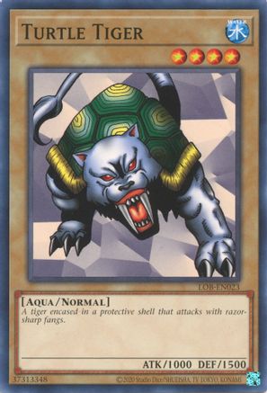 Turtle Tiger (LOB-EN023) - Legend of Blue Eyes White Dragon (25th Anniversary Edition) Unlimited Legend of Blue Eyes White Dragon (25th Anniversary Edition) Yugioh Single  Squirtle Squad Card Shop.