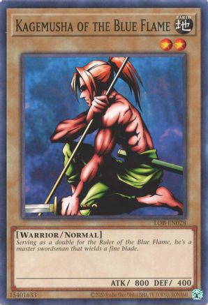 Kagemusha of the Blue Flame (LOB-EN028) - Legend of Blue Eyes White Dragon (25th Anniversary Edition) Unlimited Legend of Blue Eyes White Dragon (25th Anniversary Edition) Yugioh Single  Squirtle Squad Card Shop.