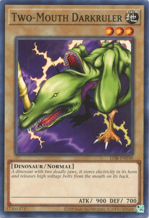 Two-Mouth Darkruler (LOB-EN030) - Legend of Blue Eyes White Dragon (25th Anniversary Edition) Unlimited Legend of Blue Eyes White Dragon (25th Anniversary Edition) Yugioh Single  Squirtle Squad Card Shop.