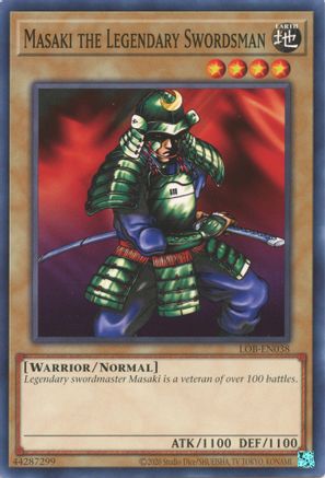 Masaki the Legendary Swordsman (LOB-EN038) - Legend of Blue Eyes White Dragon (25th Anniversary Edition) Unlimited Legend of Blue Eyes White Dragon (25th Anniversary Edition) Yugioh Single  Squirtle Squad Card Shop.