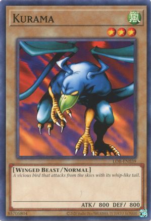 Kurama (LOB-EN039) - Legend of Blue Eyes White Dragon (25th Anniversary Edition) Unlimited Legend of Blue Eyes White Dragon (25th Anniversary Edition) Yugioh Single  Squirtle Squad Card Shop.