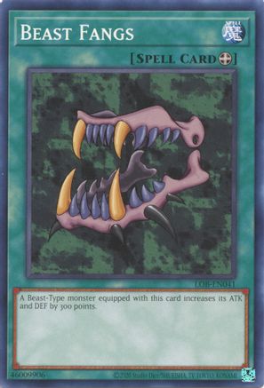 Beast Fangs (LOB-EN041) - Legend of Blue Eyes White Dragon (25th Anniversary Edition) Unlimited Legend of Blue Eyes White Dragon (25th Anniversary Edition) Yugioh Single  Squirtle Squad Card Shop.