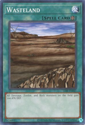 Wasteland (LOB-EN047) - Legend of Blue Eyes White Dragon (25th Anniversary Edition) Unlimited Legend of Blue Eyes White Dragon (25th Anniversary Edition) Yugioh Single  Squirtle Squad Card Shop.