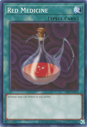 Red Medicine (LOB-EN054) - Legend of Blue Eyes White Dragon (25th Anniversary Edition) Unlimited Legend of Blue Eyes White Dragon (25th Anniversary Edition) Yugioh Single  Squirtle Squad Card Shop.