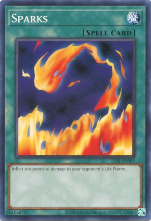 Sparks (LOB-EN055) - Legend of Blue Eyes White Dragon (25th Anniversary Edition) Unlimited Legend of Blue Eyes White Dragon (25th Anniversary Edition) Yugioh Single  Squirtle Squad Card Shop.