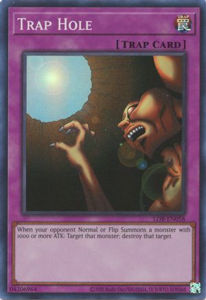 Trap Hole (LOB-EN058) - Legend of Blue Eyes White Dragon (25th Anniversary Edition) Unlimited Legend of Blue Eyes White Dragon (25th Anniversary Edition) Yugioh Single  Squirtle Squad Card Shop.