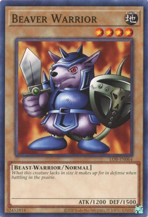 Beaver Warrior (LOB-EN064) - Legend of Blue Eyes White Dragon (25th Anniversary Edition) Unlimited Legend of Blue Eyes White Dragon (25th Anniversary Edition) Yugioh Single  Squirtle Squad Card Shop.