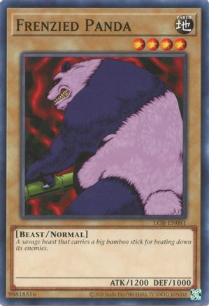Frenzied Panda (LOB-EN081) - Legend of Blue Eyes White Dragon (25th Anniversary Edition) Unlimited Legend of Blue Eyes White Dragon (25th Anniversary Edition) Yugioh Single  Squirtle Squad Card Shop.