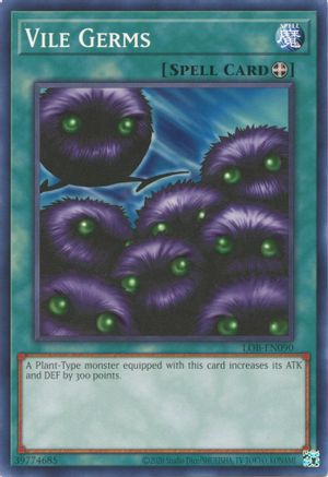 Vile Germs (LOB-EN090) - Legend of Blue Eyes White Dragon (25th Anniversary Edition) Unlimited Legend of Blue Eyes White Dragon (25th Anniversary Edition) Yugioh Single  Squirtle Squad Card Shop.