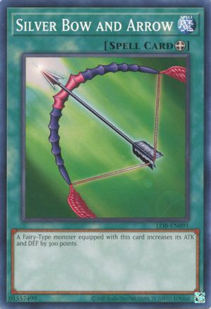 Silver Bow and Arrow (LOB-EN091) - Legend of Blue Eyes White Dragon (25th Anniversary Edition) Unlimited Legend of Blue Eyes White Dragon (25th Anniversary Edition) Yugioh Single  Squirtle Squad Card Shop.