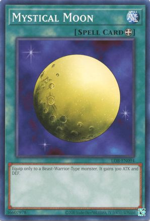 Mystical Moon (LOB-EN094) - Legend of Blue Eyes White Dragon (25th Anniversary Edition) Unlimited Legend of Blue Eyes White Dragon (25th Anniversary Edition) Yugioh Single  Squirtle Squad Card Shop.