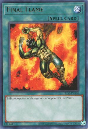 Final Flame (LOB-EN100) - Legend of Blue Eyes White Dragon (25th Anniversary Edition) Unlimited Legend of Blue Eyes White Dragon (25th Anniversary Edition) Yugioh Single  Squirtle Squad Card Shop.