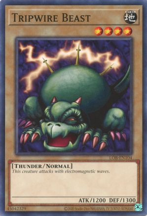 Tripwire Beast (LOB-EN104) - Legend of Blue Eyes White Dragon (25th Anniversary Edition) Unlimited Legend of Blue Eyes White Dragon (25th Anniversary Edition) Yugioh Single  Squirtle Squad Card Shop.