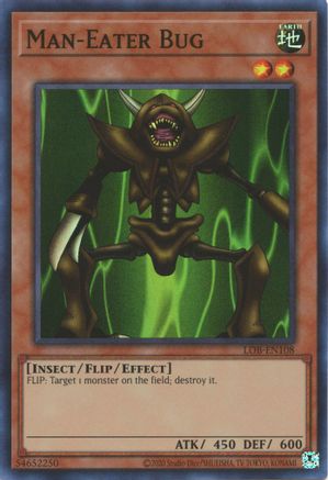 Man-Eater Bug (LOB-EN108) - Legend of Blue Eyes White Dragon (25th Anniversary Edition) Unlimited Legend of Blue Eyes White Dragon (25th Anniversary Edition) Yugioh Single  Squirtle Squad Card Shop.