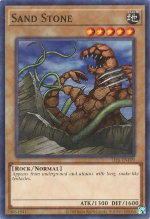 Sand Stone (LOB-EN109) - Legend of Blue Eyes White Dragon (25th Anniversary Edition) Unlimited Legend of Blue Eyes White Dragon (25th Anniversary Edition) Yugioh Single  Squirtle Squad Card Shop.