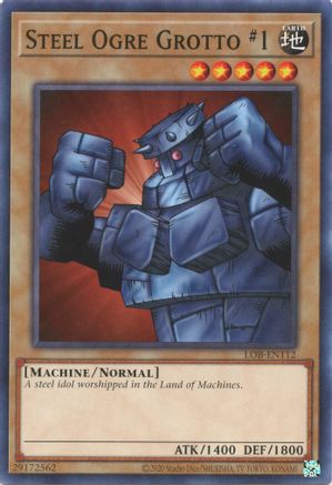 Steel Ogre Grotto #1 (LOB-EN112) - Legend of Blue Eyes White Dragon (25th Anniversary Edition) Unlimited Legend of Blue Eyes White Dragon (25th Anniversary Edition) Yugioh Single  Squirtle Squad Card Shop.
