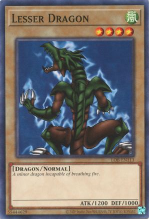 Lesser Dragon (LOB-EN113) - Legend of Blue Eyes White Dragon (25th Anniversary Edition) Unlimited Legend of Blue Eyes White Dragon (25th Anniversary Edition) Yugioh Single  Squirtle Squad Card Shop.